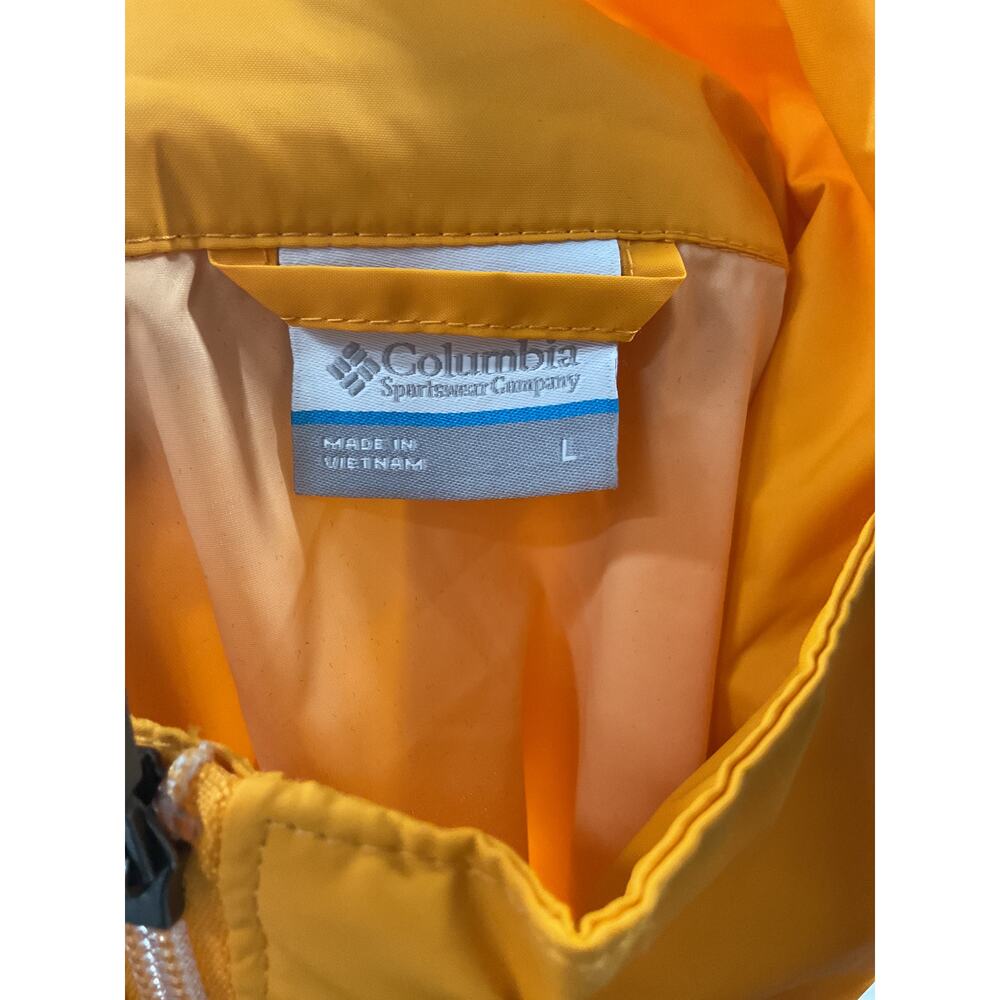 Columbia Women's Basic Yellow Nylon Jacket Size L - image 3